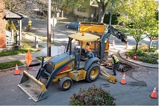 Backhoe operator safety training