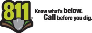 Call 811 before digging