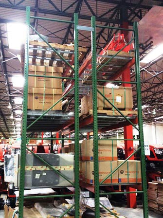 Pallet rack secured 2