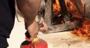 Portable fire extinguisher fire prevention training course