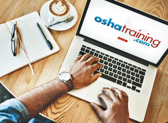 oshatraining.com on laptop